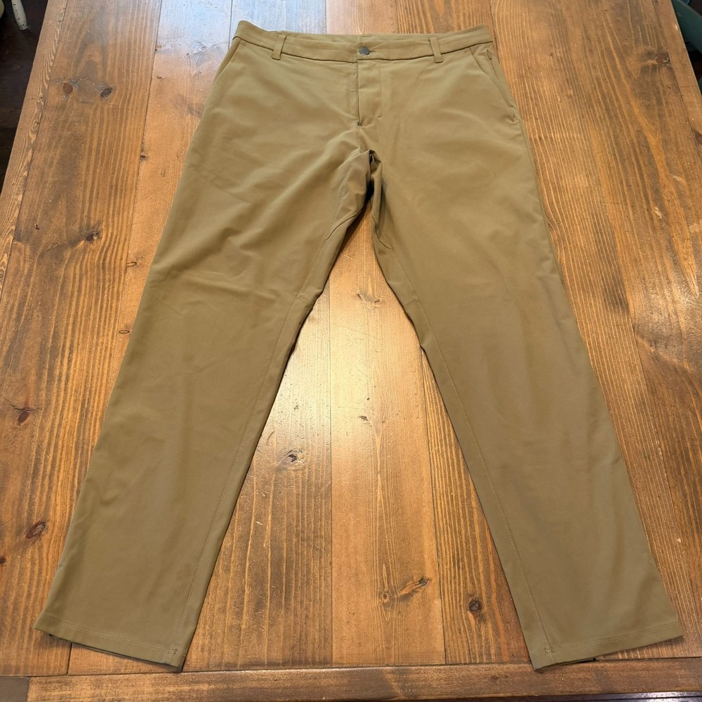 Lululemon Pants Mens‎ 36x31 Brown Commission Classic Warpstreme Chino M5AEXS